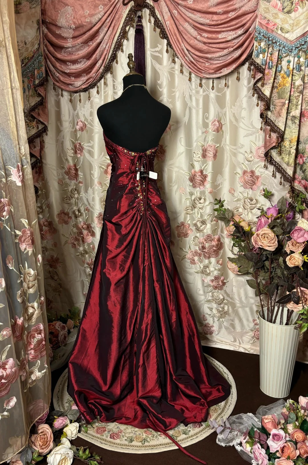 Retro Strapless Prom Dresses Long Evening Party Dress fg7358 - View 2 | VelvetHem