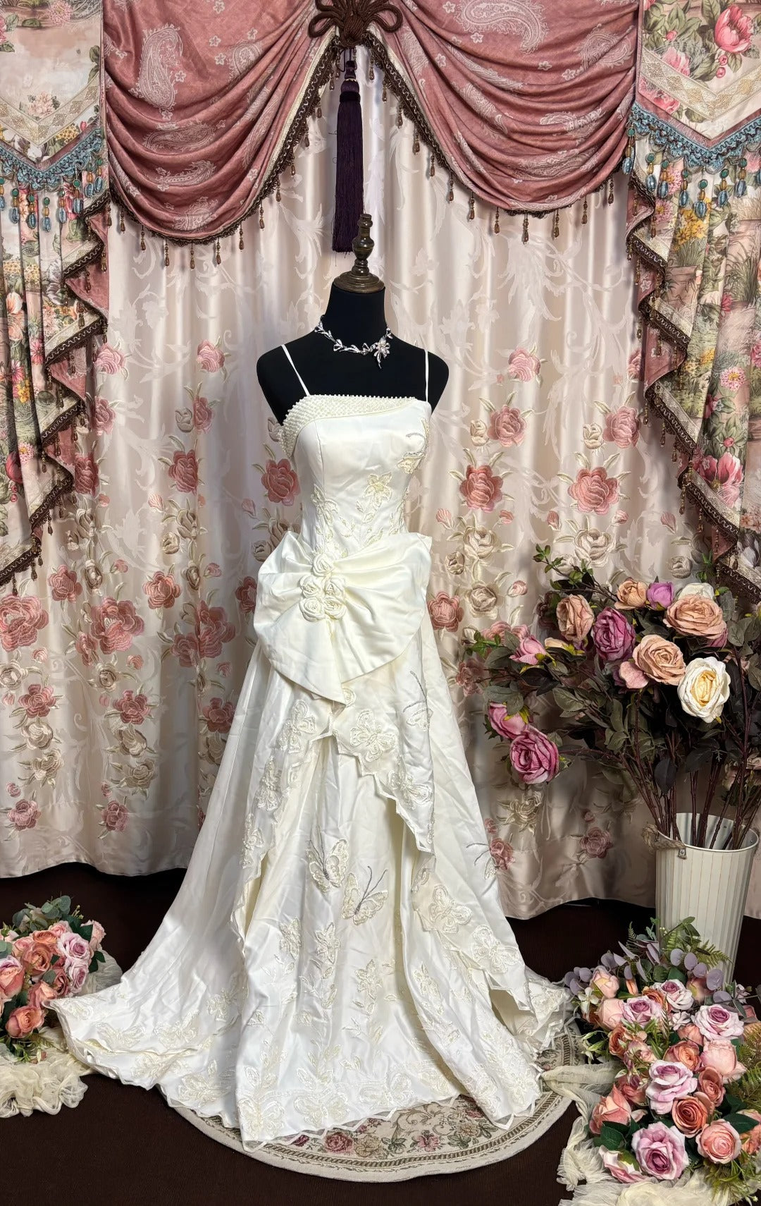 Spaghetti Straps Long Elegant Wedding Dresses Princess Bridal Gown fg7346 - VelvetHem