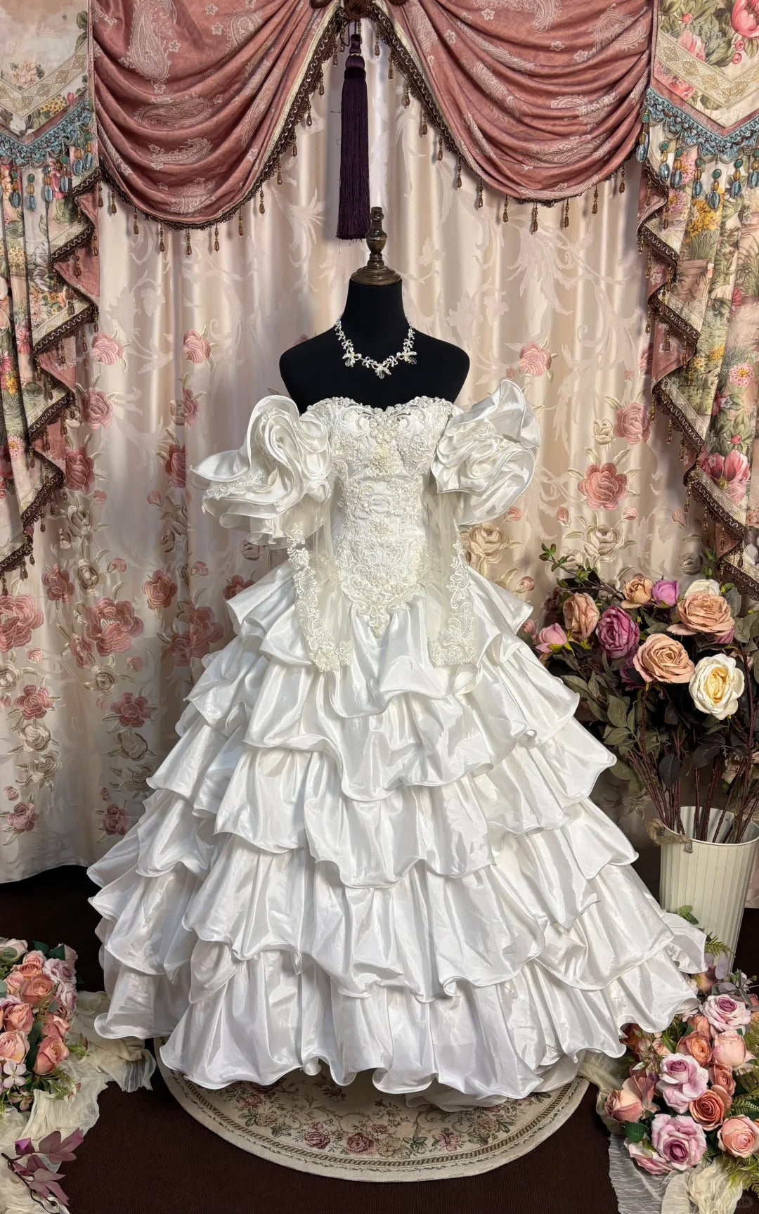 A Line Long Elegant Wedding Dresses Princess Bridal Gown fg7347 - VelvetHem