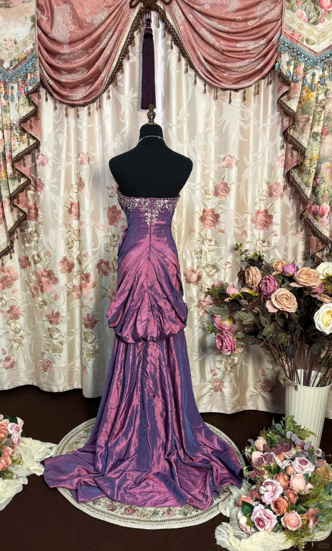 Purple Strapless Prom Dresses Long Evening Party Dress fg7350 - View 2 | VelvetHem