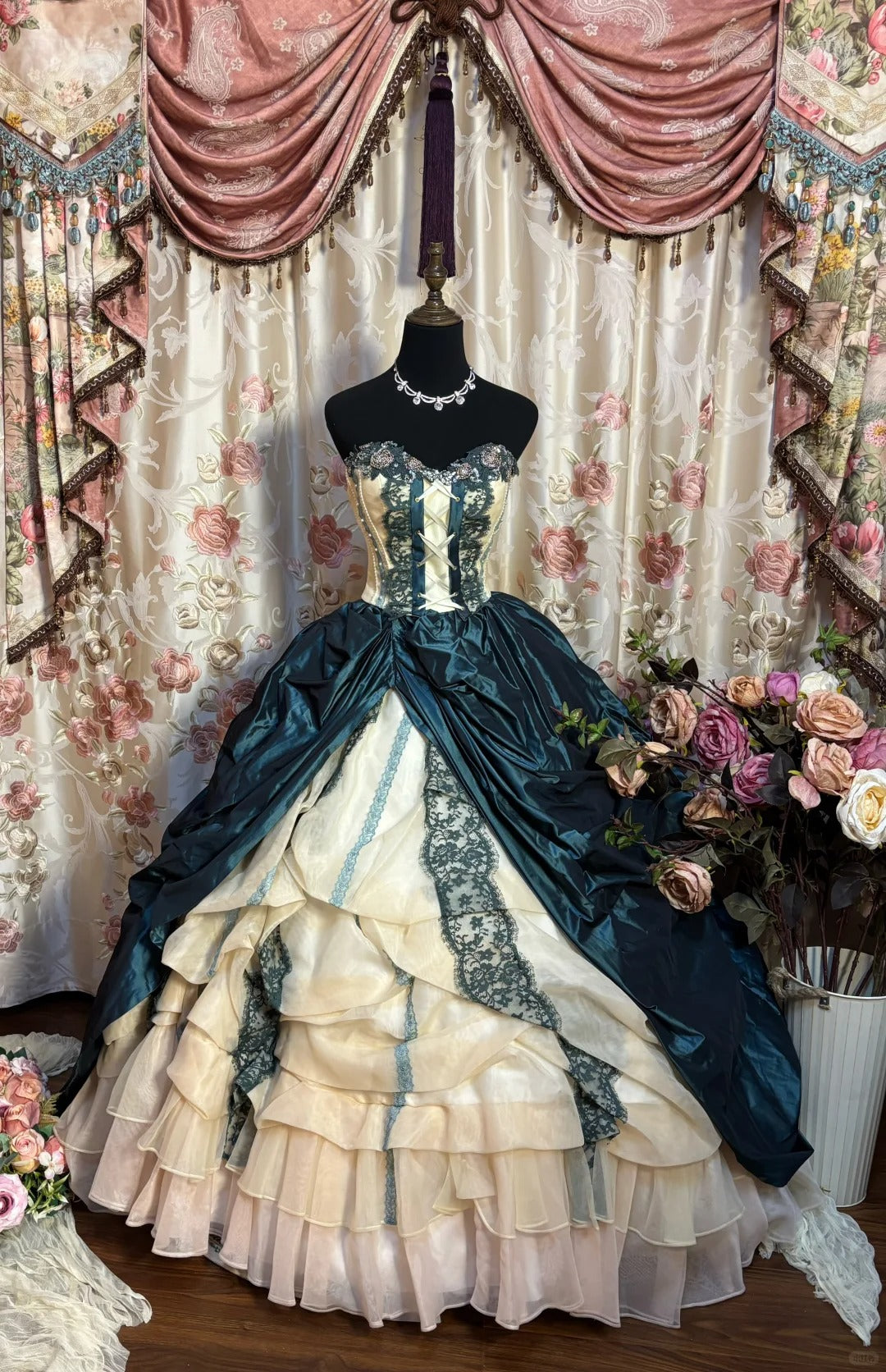 A Line Quinceanera Dress Ball Gown Tulle Sweet 16 Dress fg7342 - VelvetHem