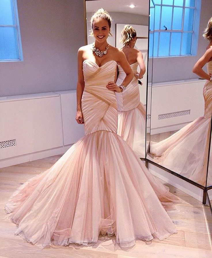 Strapless Mermaid Long Prom Dress Elegant Evening Party Dress fg7318 - View 2 | VelvetHem