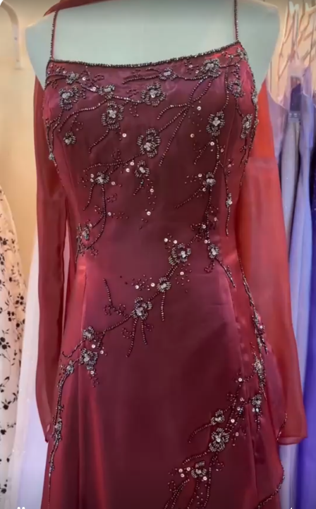Burgundy Prom Dresses Evening Dress Floor Length Party Gowns fg6556 - View 4 | VelvetHem