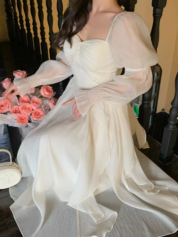 Women Casual Princess Party Dress Vintage A-line Birthday Dress Evening Dress fg7214 - View 4 | VelvetHem
