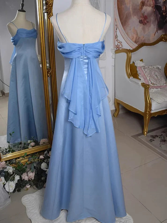 Vintage Spaghetti Straps Gown Elegant Prom Dresses fg7303 - VelvetHem