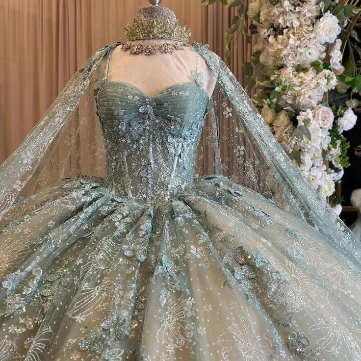 Shiny Quinceanera Dress Ball Gown Lace Beaded Tulle Backless Sweet 16 Dress fg7216 - View 3 | VelvetHem