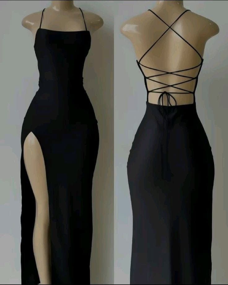 Elegant Black Prom Dresses, Fashion Party Dress With Slit fg6448 - View 3 | VelvetHem