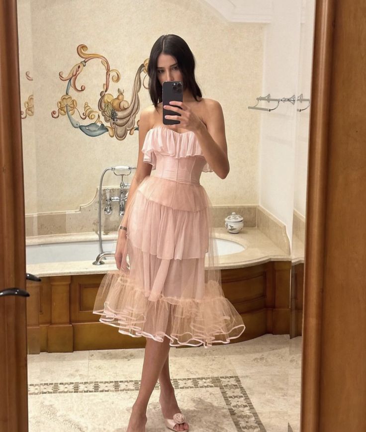 Pink Evening Dress Sleeveless Prom Gown Birthday Party Dresses Cocktail Dresses fg7173 - VelvetHem