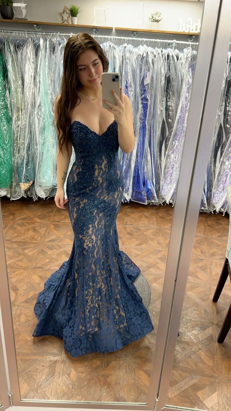 V Neck Lace Long Prom Dress Formal Evening Dresses fg6991 - VelvetHem