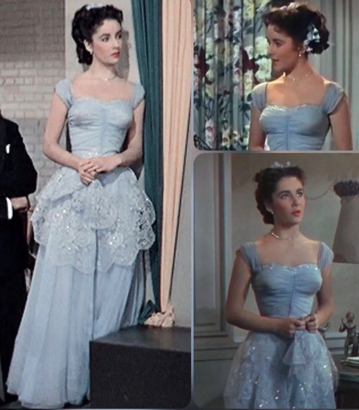 Vintage A Line Blue Long Prom Dresses Party Evening Dress fg7200 - VelvetHem