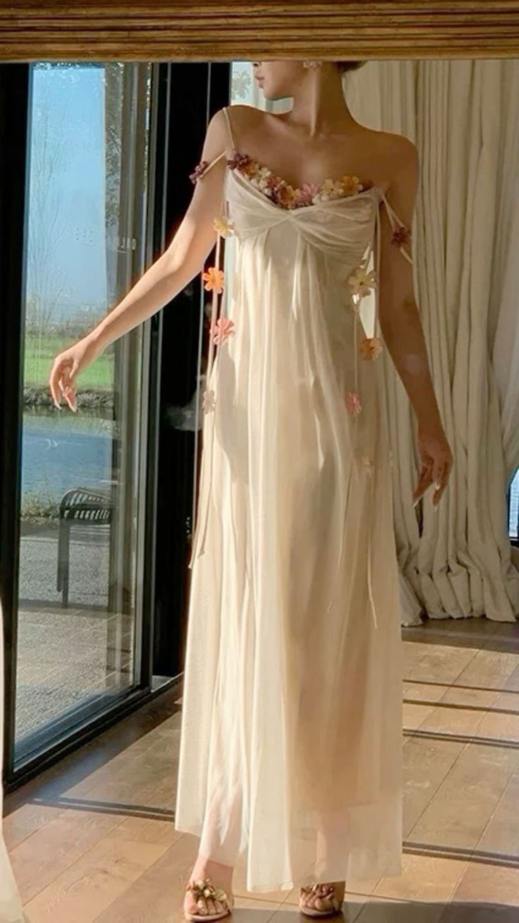 Bohemian Long Beach Dress for Women, Chic and Elegant Outfit with Spaghetti Straps, Princess Evening Gowns fg6985 - VelvetHem