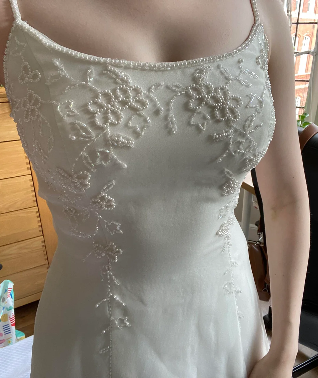 Ivory Straps Long Party Dress Evening Gowns fg6618 - View 2 | VelvetHem
