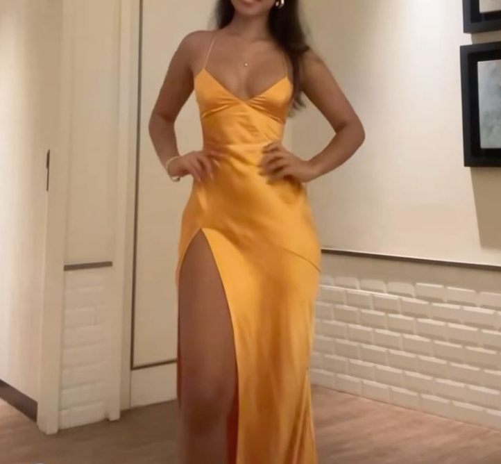 Spaghetti Straps Long Prom Dress Sexy Evening Party Dress fg7411 - View 3 | VelvetHem