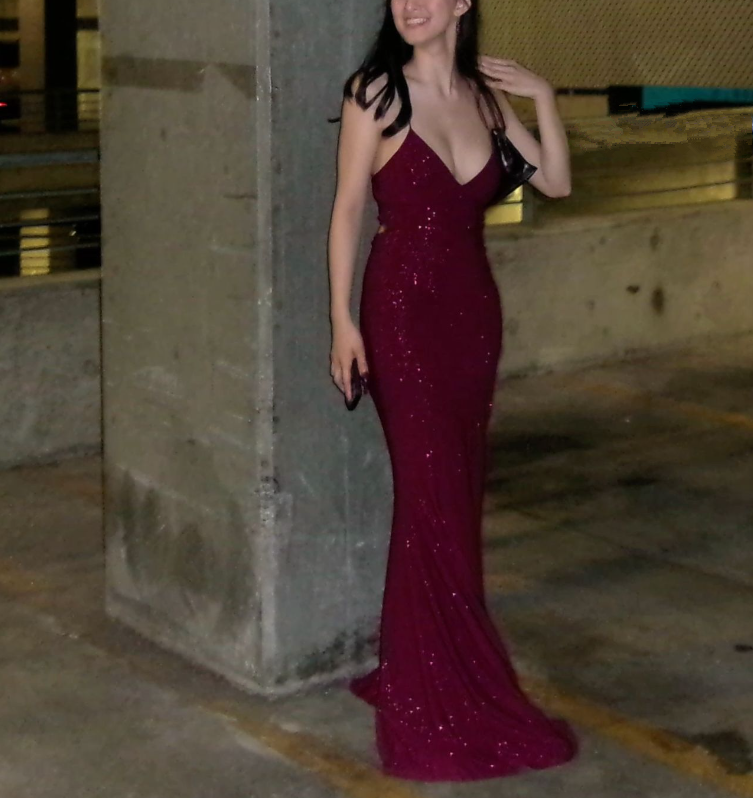 Burgundy Sequin Prom Dresses Long Formal Evening Dress fg6931 - VelvetHem