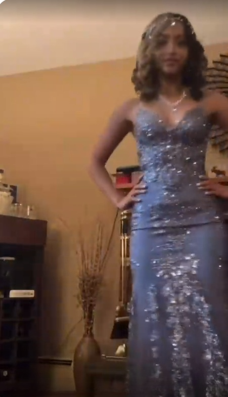 Sexy Spaghetti Straps Prom Dress Mermaid Evening Dress fg7414 - View 4 | VelvetHem