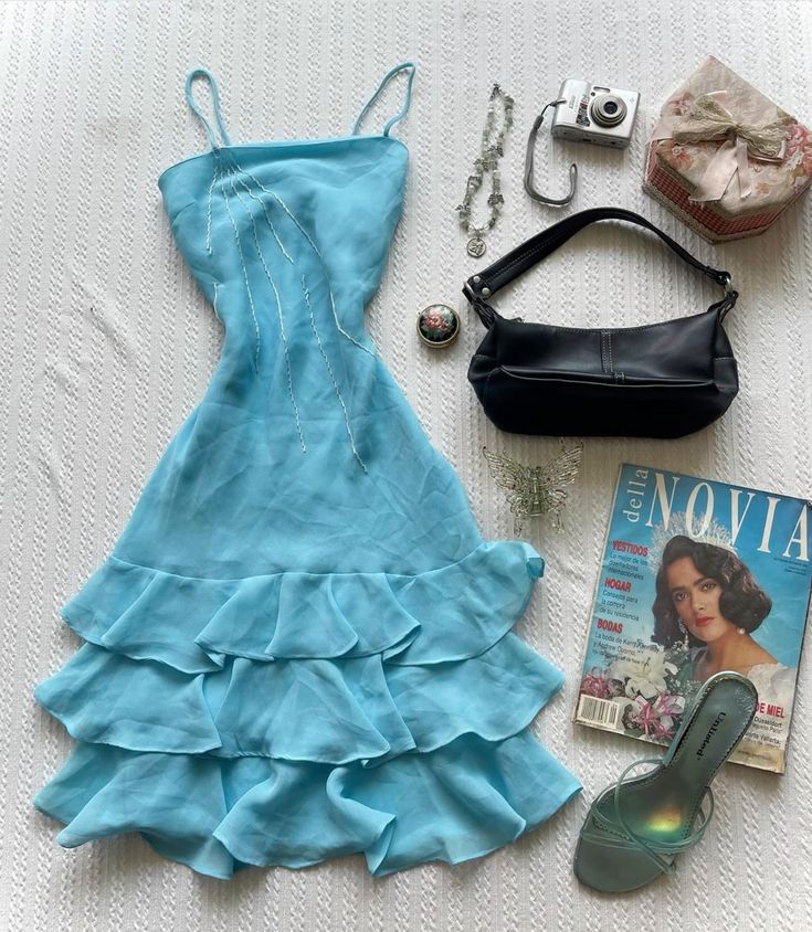 Cute a line Short Blue Homecoming Dresses Cocktail Dress fg6939 - View 2 | VelvetHem