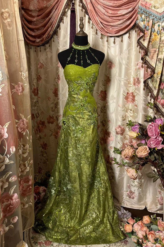 Green Mermaid Long Prom Dress,Long Evening Gowns fg7147 - View 2 | VelvetHem