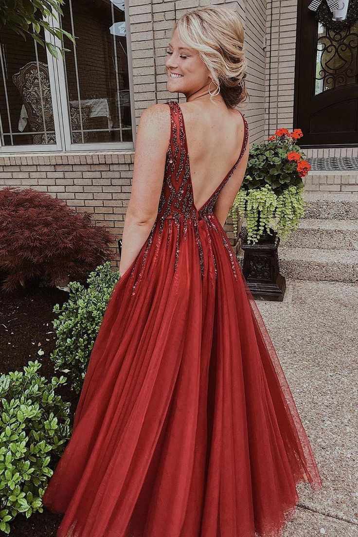 Sparkly Long Prom Dress with Beaded Top
