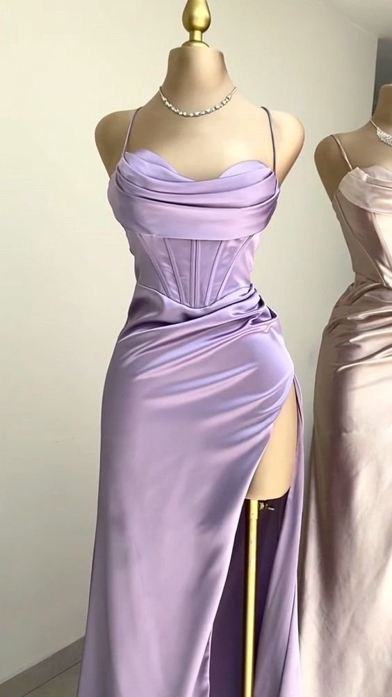 Trendy Lavender Sheath Prom Dress,Evening Dress - VelvetHem