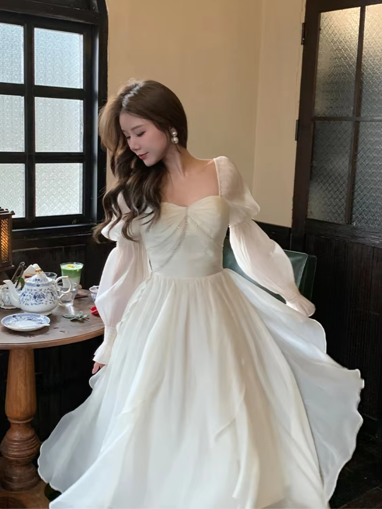 Women Casual Princess Party Dress Vintage A-line Birthday Dress Evening Dress fg7214 - View 5 | VelvetHem