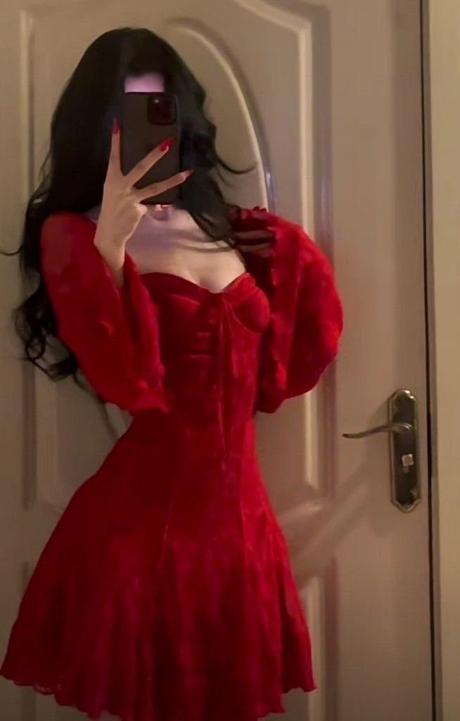 Red Party Dress Short Birthday Dress fg7287 - VelvetHem