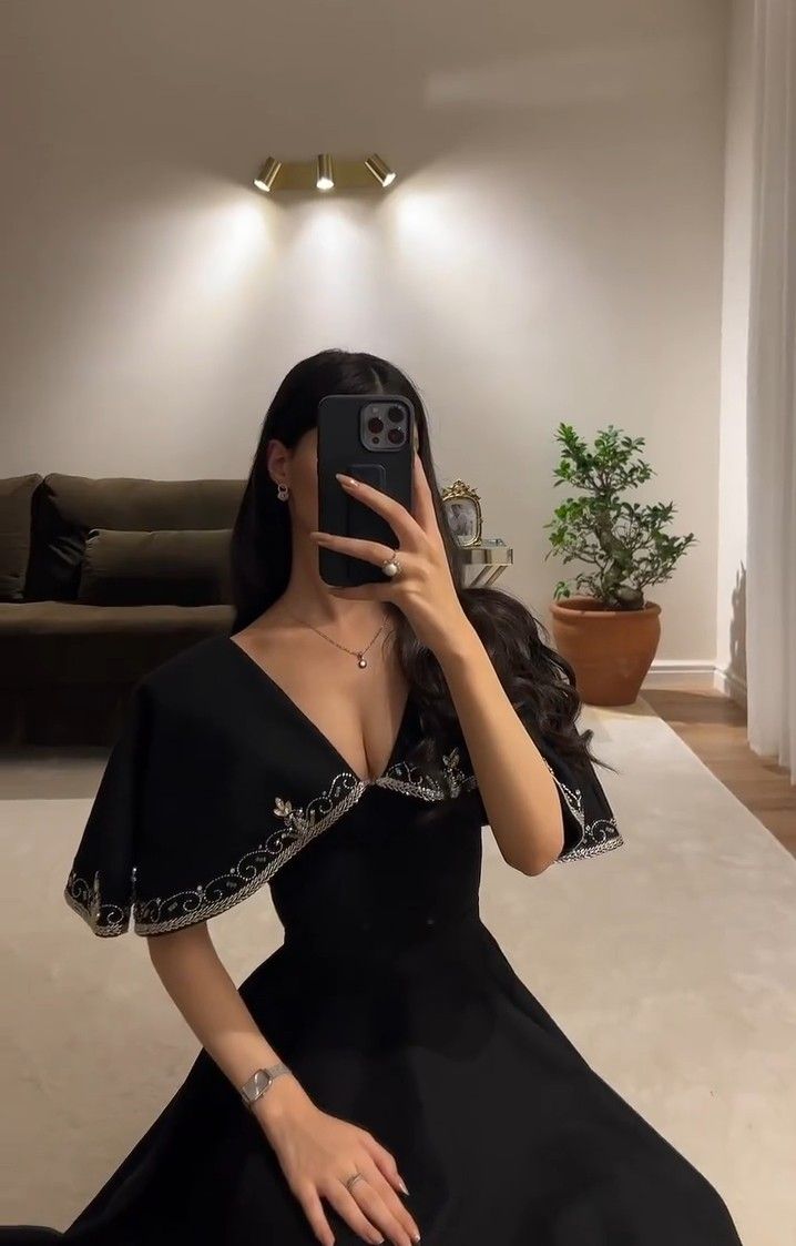 Elegant A line Prom Dress Black Evening Dress Formal Prom Gown fg7284 - VelvetHem