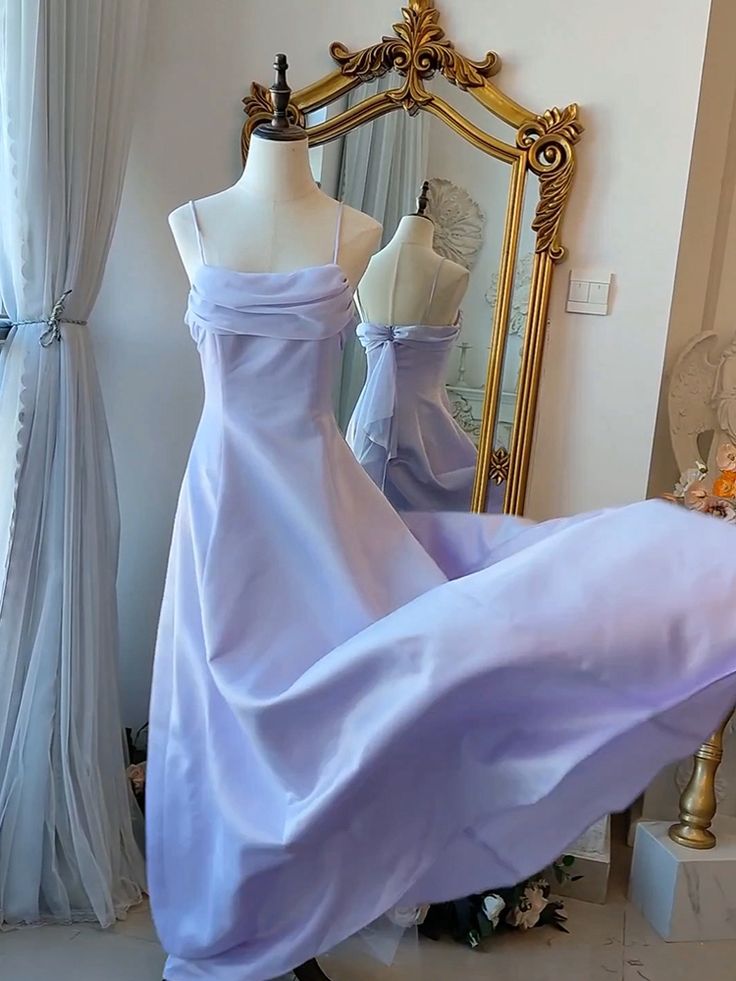 Vintage Spaghetti Straps Gown Elegant Prom Dresses fg7303 - View 7 | VelvetHem