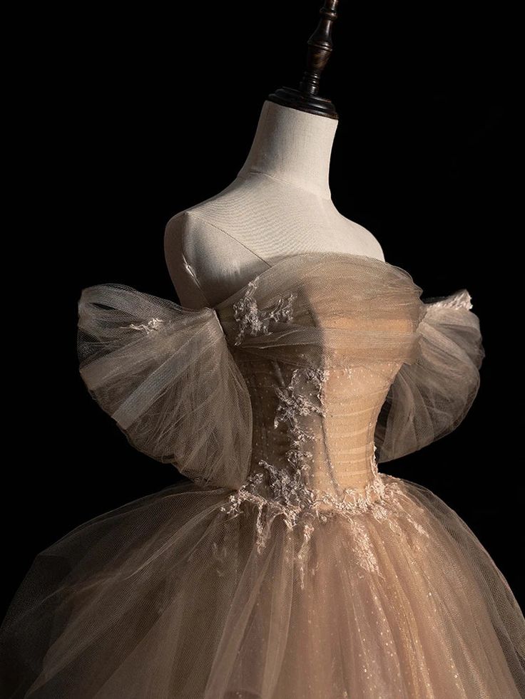 Tulle Lace Long Prom Dress, Evening Formal Dress fg7236 - VelvetHem