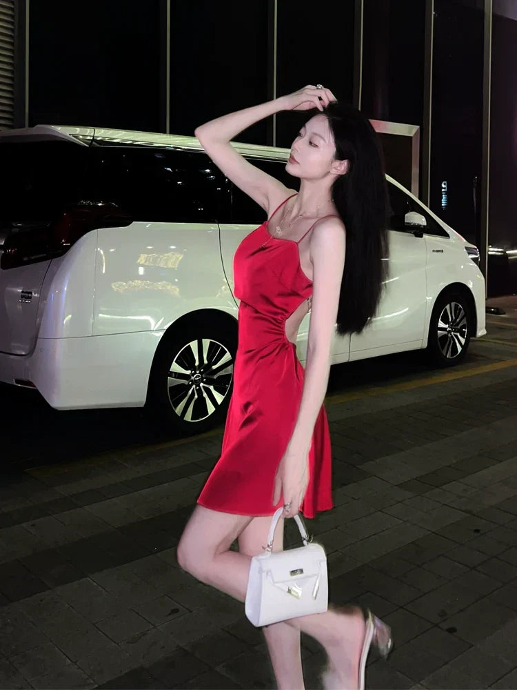 Sexy Red Short Evening Dress Cocktail Dresses Short Birthday Party Dress - VelvetHem