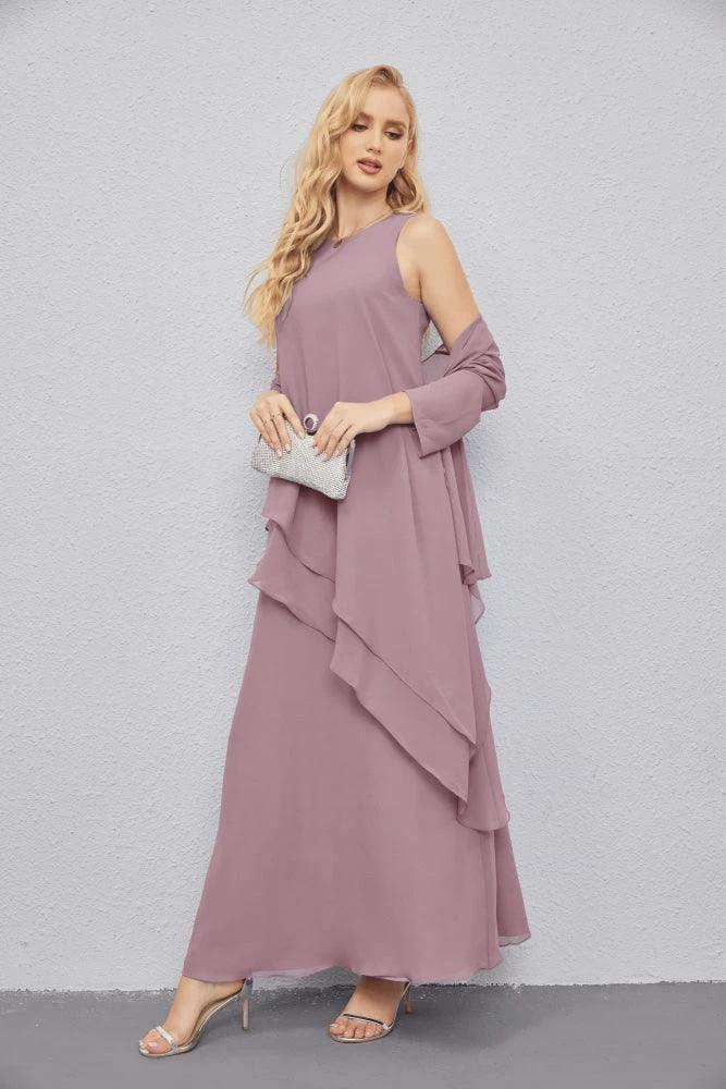 Mother of Bride Dresses with Open Front Lightweight Cardigan Formal Prom Gown 28081 by numbersea
