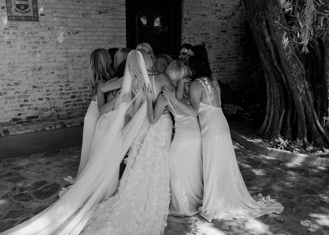 Simple Sheath Spaghetti Straps Light Champagne Long Bridesmaid Dress - View 5 | VelvetHem