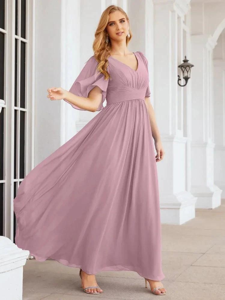 ZapDress Bridesmaid Dresses for Women Wedding Long Party Prom Dress 28068 (ZD16988) - VelvetHem