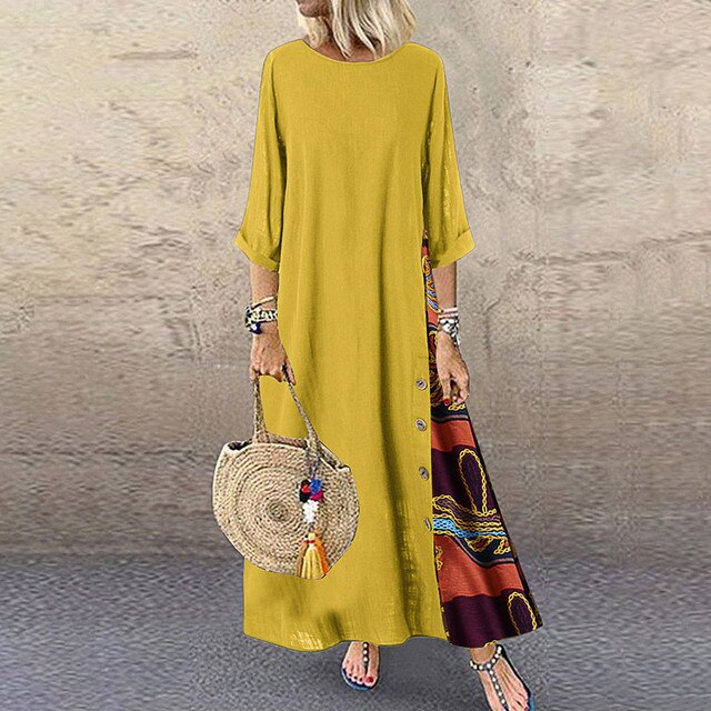 Natividad Chic Cotton and Linen Summer Dress Designer Edit