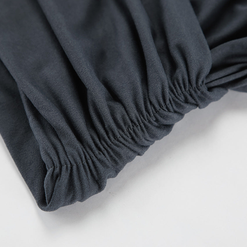 Glamor Off Shoulder Dress Grey