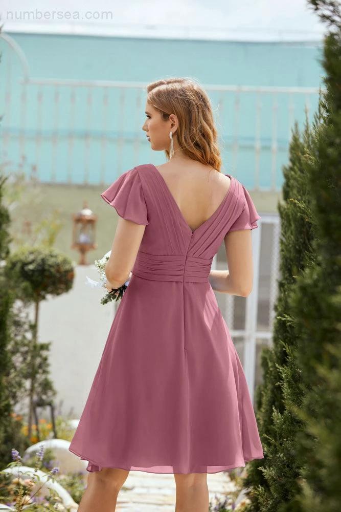 Knee Length Homecoming Dresses Formal Cocktail Prom Gown 28013 (ZD16946)