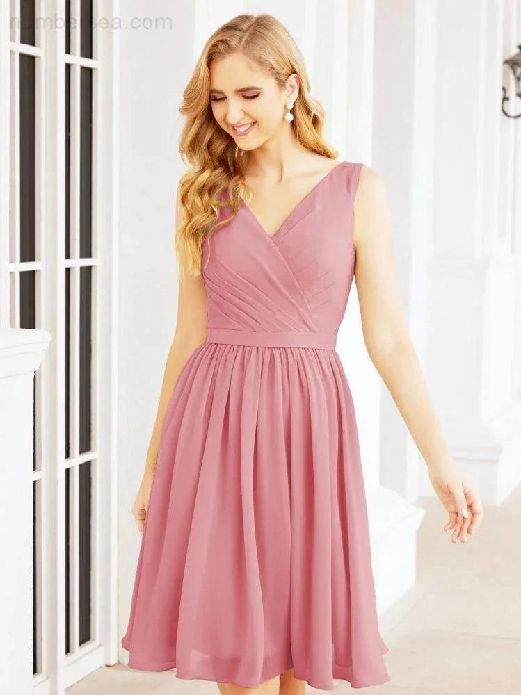 ZapDress Homecoming Dresses Knee Length Skirt V Back 28062 (ZD16943)