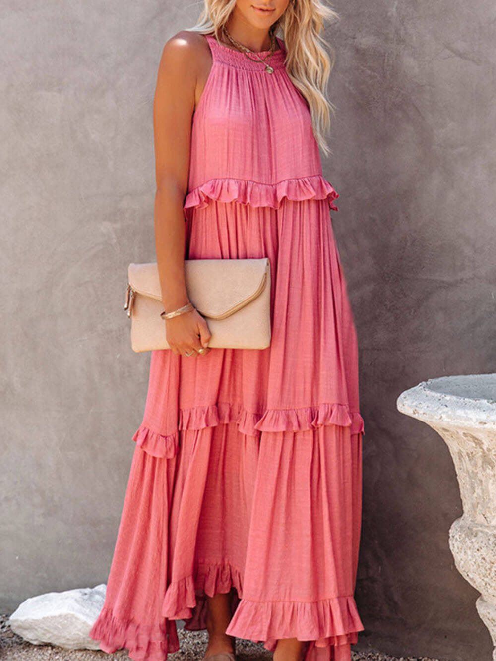 Sienna Ruffle Maxi Dress