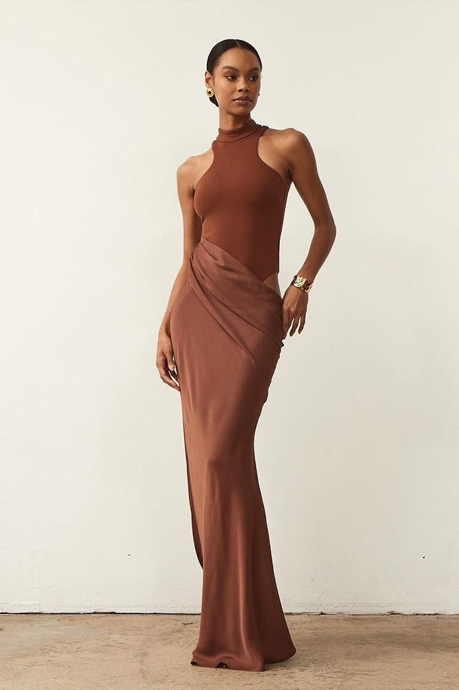 Cutout Sleeveless Slim Fit Maxi Dress - View 5 | VelvetHem