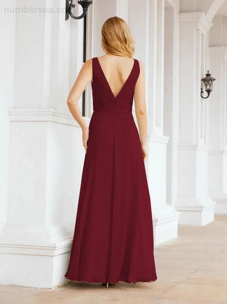 ZapDress Bridesmaid Dresses for Wedding Ruffles Long Formal Prom Gowns 28039 (ZD16999)