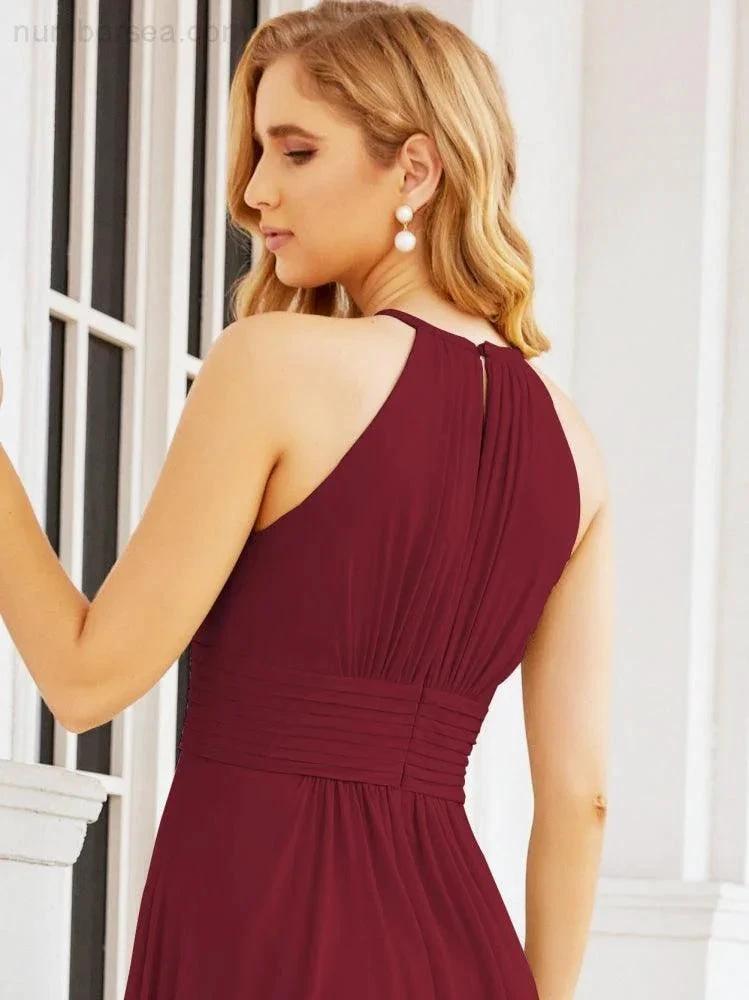ZapDress Keyhole Bridesmaid Dresses Sleeveless Formal Evening Party Prom Gowns 28043 (ZD17032)