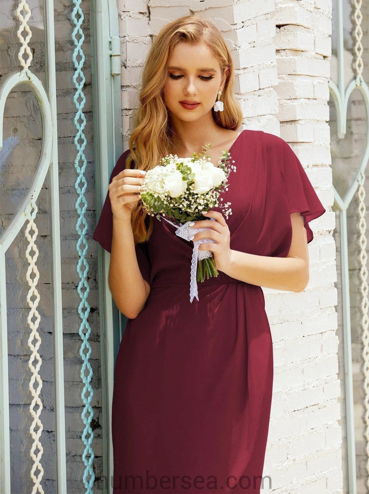 Homecoming Dresses Knee Length Sleeveless Prom Gowns 28021 (ZD16955)