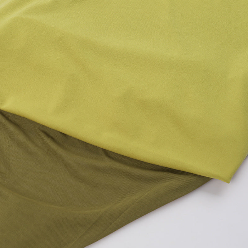 Marysh Mesh Bodycon Dress Yellow