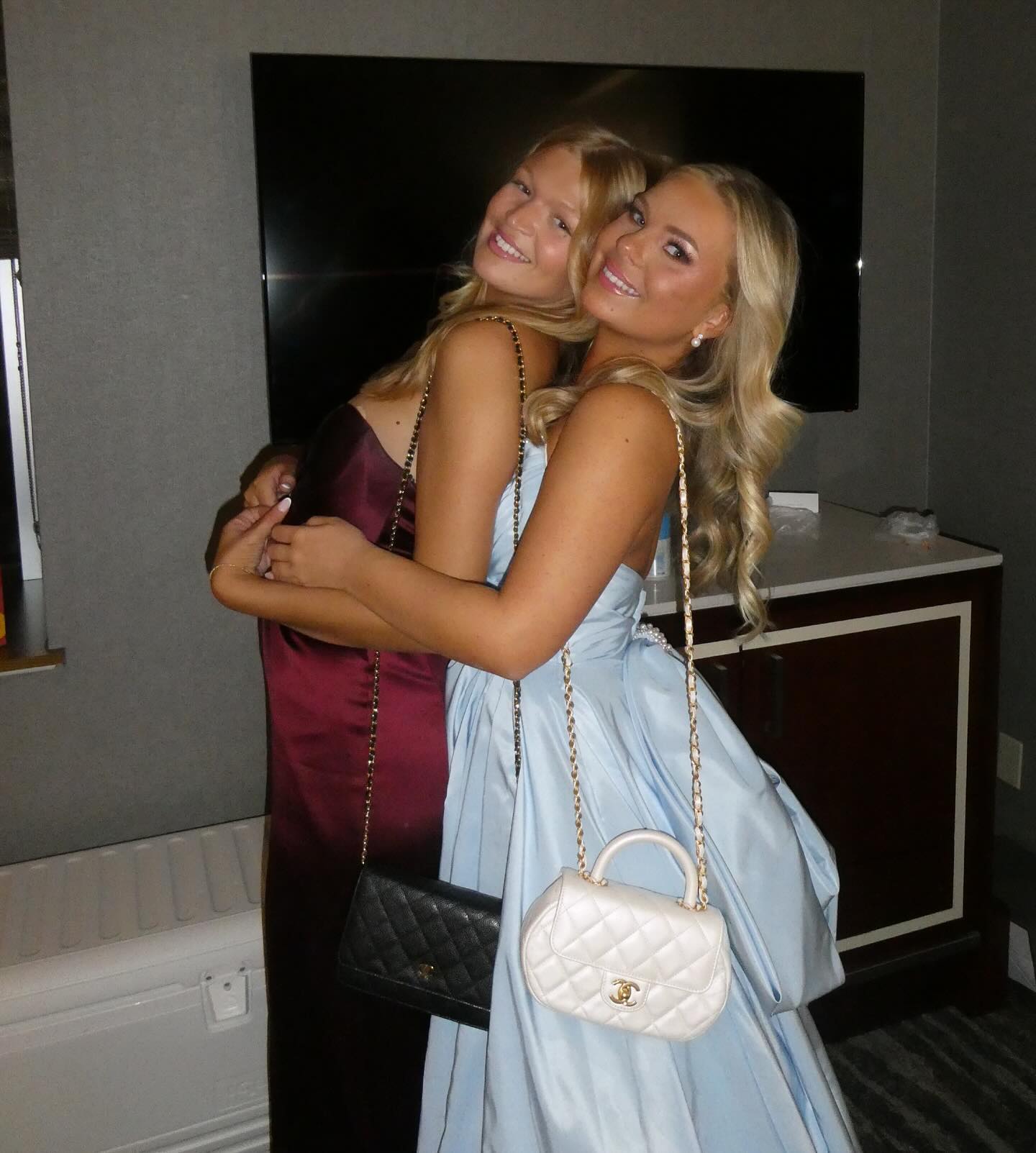 Trendy A Line Strapless Light Blue Long Prom Dress with Bowknot