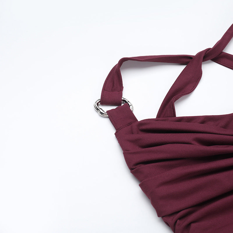Solomon Maxi Dress Maroon