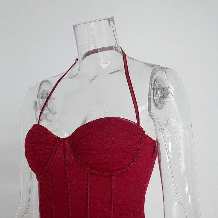 City Chic Dress Maroon