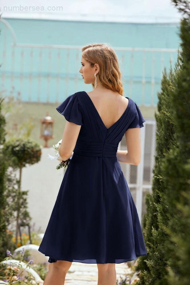Knee Length Homecoming Dresses Formal Cocktail Prom Gown 28013 (ZD16946)