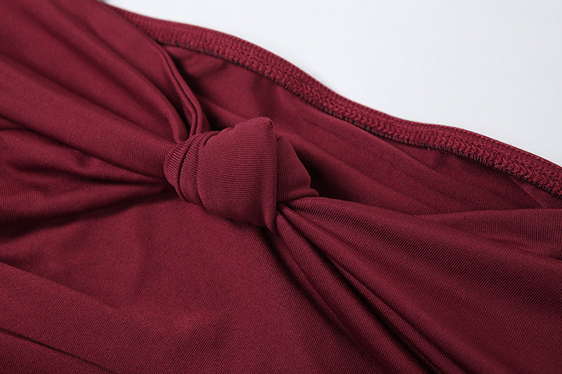 Ruffle Radiance Dress Red