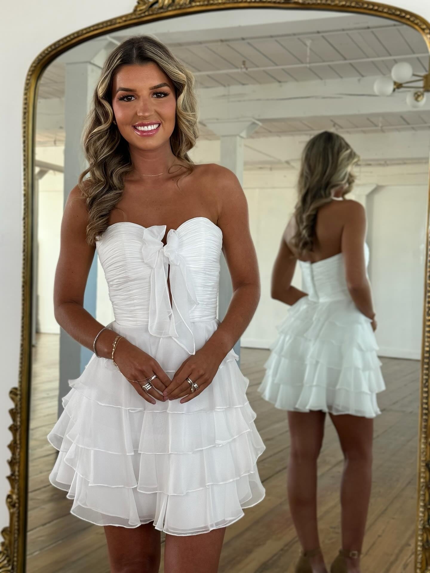 Cute A Line Sweetheart Pink Short Homecoming Dress with Ruffles