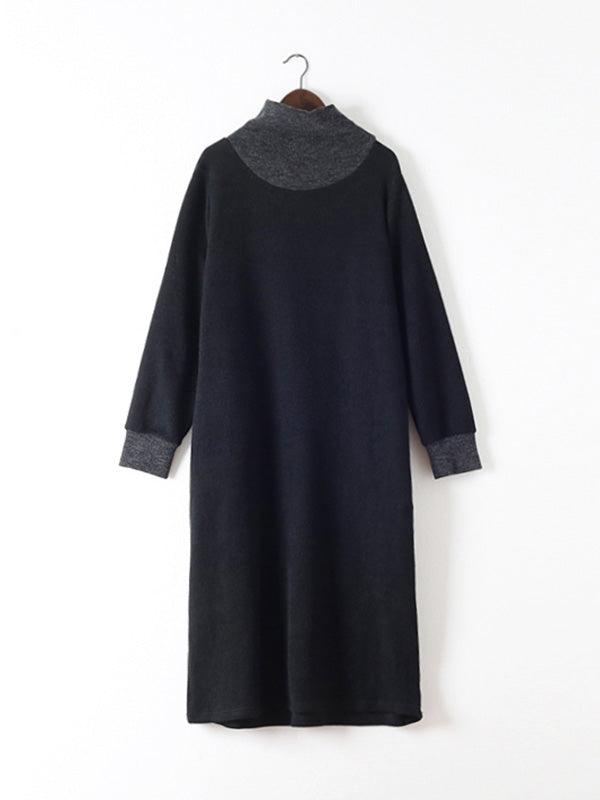 My Softer Side High-Neck Midi Dress