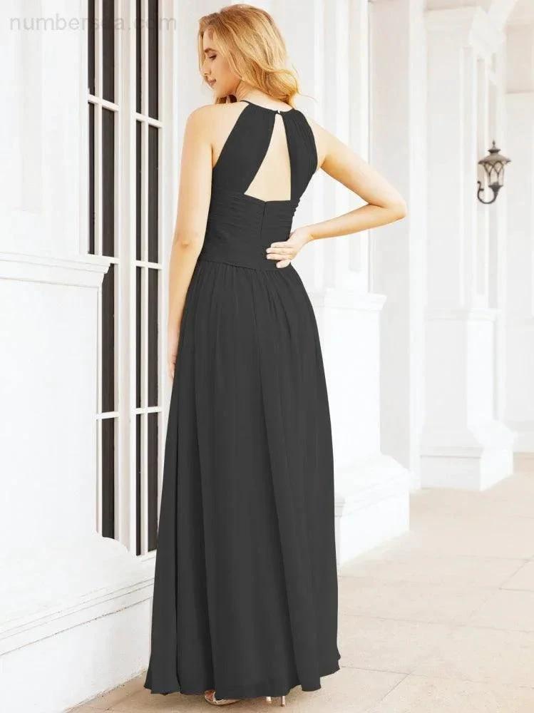 ZapDress Sleeveless Bridesmaid Dresses Long Prom Gown Zipper with Keyhole Back 28056 (ZD17040)